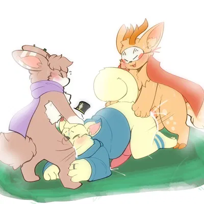 hoichi, sibuxiang the deer (fabulous beasts), tuye (fabulous beasts) (asian mythology, chinese mythology) created by ashfordkingston