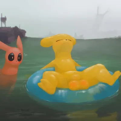 hunter (rain world), monk (rain world) (rain world, videocult) created by scruffythedeer