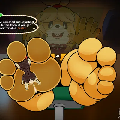 isabelle (animal crossing), kralex (animal crossing, nintendo) created by electricsnowfox