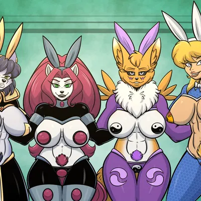 jenny (bucky o'hare), krystal (star fox), samus aran (bandai namco, bucky o'hare (series)) created by stogiegoatarts