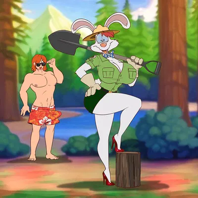 jessica rabbit, roger rabbit (disney, who framed roger rabbit) created by dracojeff