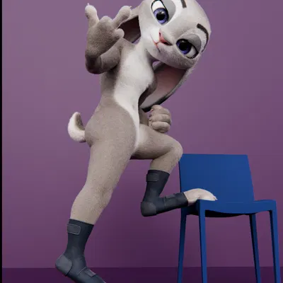 judy hopps (disney, zootopia) created by cotg (artist)