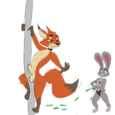 judy hopps, nick wilde (disney, zootopia) created by jrxt