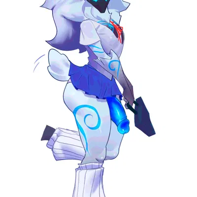 kindred (lol), lamb (lol) (league of legends, riot games) created by yummi bunny