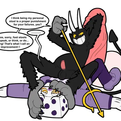 king dice, the devil (cuphead) (cuphead (game), studio mdhr) created by anothermeekone
