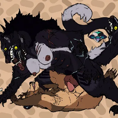 kuruk (character), rieka (character) (mythology) created by third-party edit, yonnixart