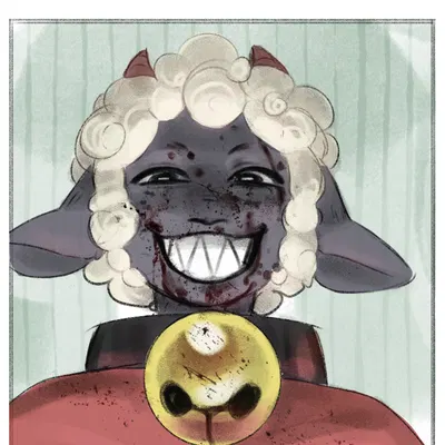 lamb (cult of the lamb) (cult of the lamb, massive monster (studio)) created by linkerbell