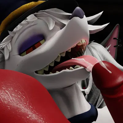 loona (helluva boss), millie (helluva boss), officer flint (foresttherotten) (hellaverse, helluva boss) created by krockyanimations