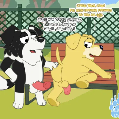 mackenzie's dad (bluey), pat (bluey) (bluey (series)) created by grolarbearsins