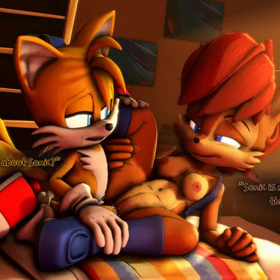 miles prower, omochao, sally acorn (archie comics, sega) created by gdbr-1, rotalice2