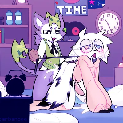 moki (mokimonky), nacho (nachokokoni) created by carbanogg