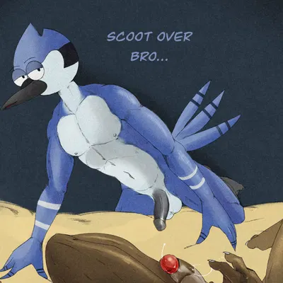 mordecai (regular show), rigby (regular show) (cartoon network, regular show) created by illegaleel