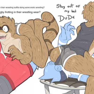 mordecai (regular show), rigby (regular show) (cartoon network, regular show) created by scottdeer