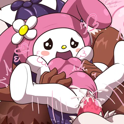 my melody, reku (akubon) (onegai my melody, sanrio) created by evan harrey