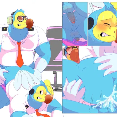 orville (animal crossing), wilbur (animal crossing) (animal crossing, nintendo) created by daire301