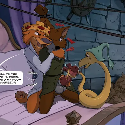 prince john, robin hood, sir hiss (disney, robin hood (disney)) created by mcfan