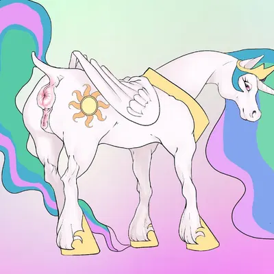 princess celestia (mlp) (friendship is magic, hasbro) created by unfunny kitty