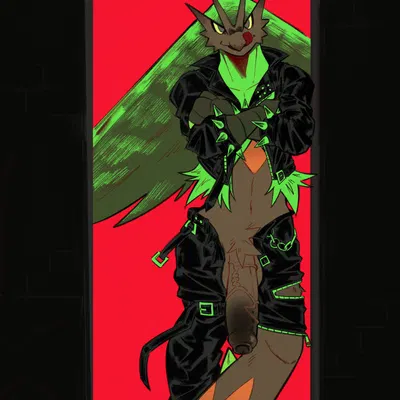 punk style blaziken (nintendo, pokemon) created by darkluxia