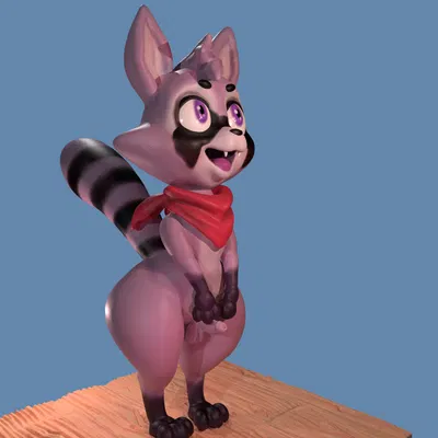 rambley raccoon (indigo park) created by furferal