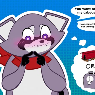 rambley raccoon (indigo park) created by irusufox