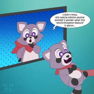 rambley raccoon (indigo park) created by jm-luxro