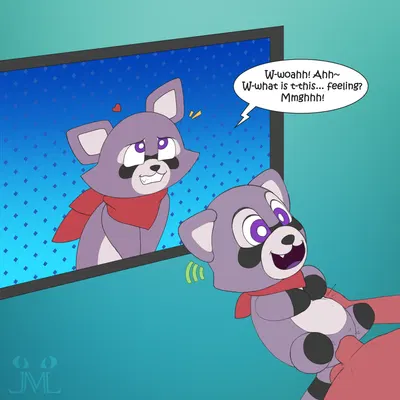 rambley raccoon (indigo park) created by jm-luxro