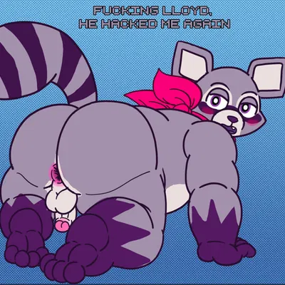 rambley raccoon (indigo park) created by red panda mirr