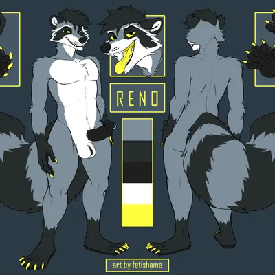 reno (raccoon) created by fetishame