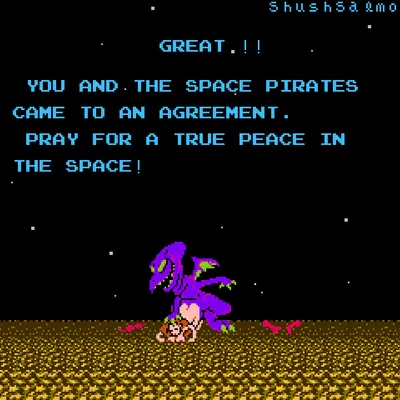 ridley, samus aran (metroid, mythology) created by shushsalmon