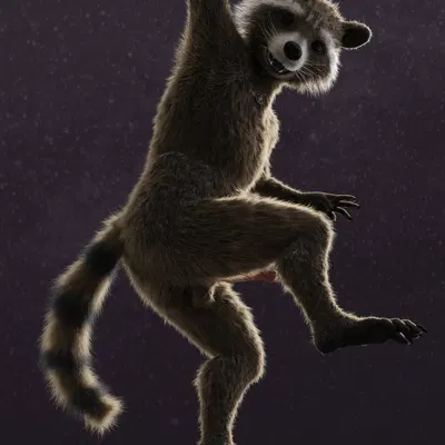 rocket raccoon (disney, guardians of the galaxy) created by rasterraccoon
