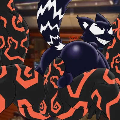 rocket raccoon, venom raccoon (guardians of the galaxy, marvel) created by banksauce