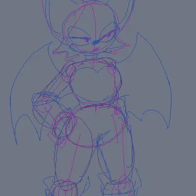rouge the bat (sega, sonic the hedgehog (series)) created by fattmana