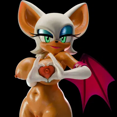 rouge the bat (sega, sonic the hedgehog (series)) created by saransaran