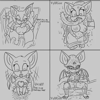 rouge the bat (sega, sonic the hedgehog (series)) created by vylfgor