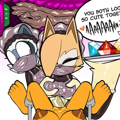 rouge the bat, tangle the lemur, whisper the wolf (idw publishing, sega) created by lettuce (artist)