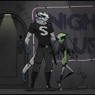 ryn (ryn irksona) (invader zim, nickelodeon) created by darkryn (artist), petresko