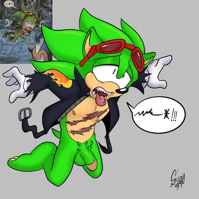 scourge the hedgehog, sonic the hedgehog (archie comics, sega) created by shadydaone
