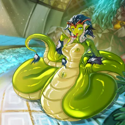 shantae, shantae (naga form) (shantae (series), wayforward) created by psychowolffy