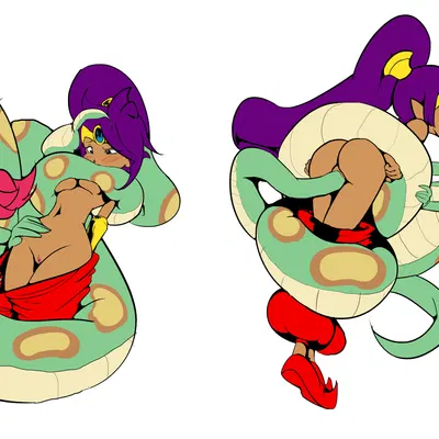 shantae, tuki (shantae) (shantae (series), wayforward) created by cumminham, third-party edit