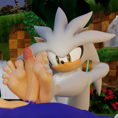 silver the hedgehog, sonic the hedgehog (sega, sonic the hedgehog (series)) created by twintails3d