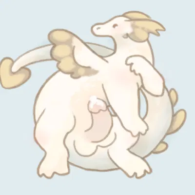 snow dragon (jellycat) (jellycat, mythology) created by sipoftoast