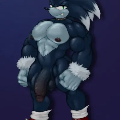 sonic the hedgehog, sonic the werehog (sega, sonic the hedgehog (series)) created by hunnipanda