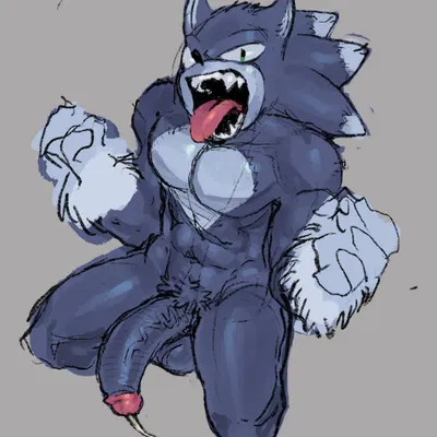 sonic the hedgehog, sonic the werehog (sega, sonic the hedgehog (series)) created by smugh