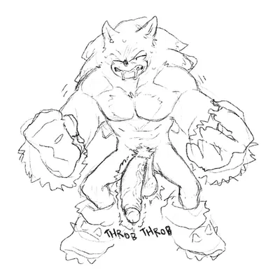 sonic the hedgehog, sonic the werehog (sega, sonic the hedgehog (series)) created by smugh