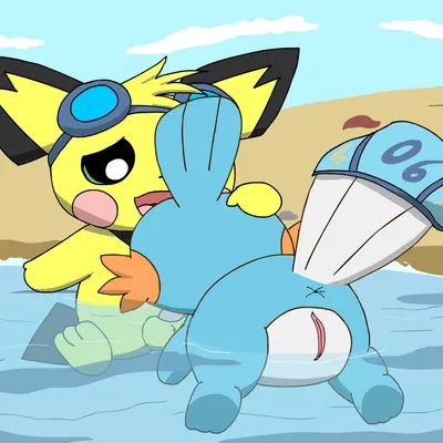 sparks pichu (nintendo, pokemon) created by pichu90