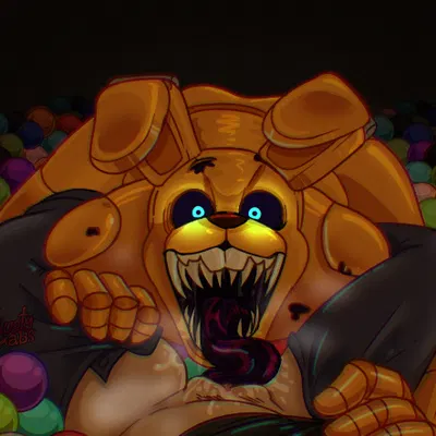 spring bonnie (fnaf) (five nights at freddy's, into the pit) created by tw1nkd3m0n