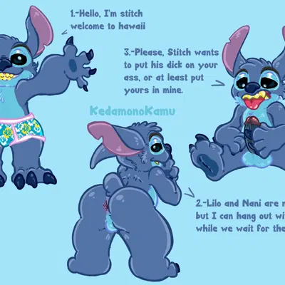 stitch (lilo and stitch) (disney, lilo and stitch) created by kedamonokamu