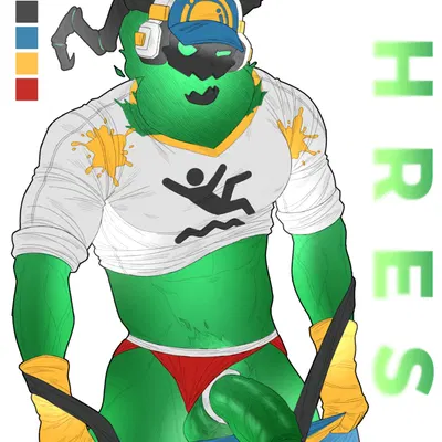 thresh (league of legends, riot games) created by kheng