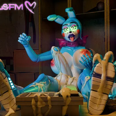toy bonnie (fnaf) (five nights at freddy's, five nights at freddy's 2) created by anonymousfm