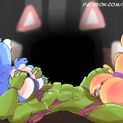 toy bonnie (fnaf), toy chica (fnaf) (five nights at freddy's, five nights at freddy's 2) created by rareplushy